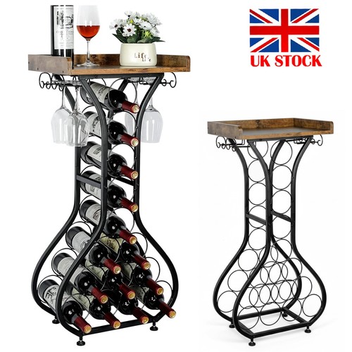 Wine rack wooden table - wooden, top