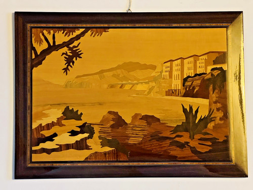Vintage italian marquetry - vintage,
