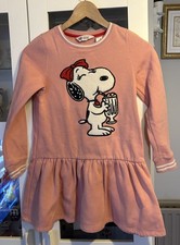 H&M Snoopy Sweatshirt Dress Age 9-10