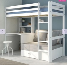 Thuka HIT High sleeper bed with desk & sofa. Collection Only - Tunbridge Wells.