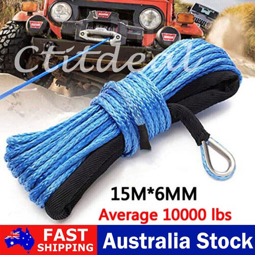Winch rope 6mm 15m for - winch, x