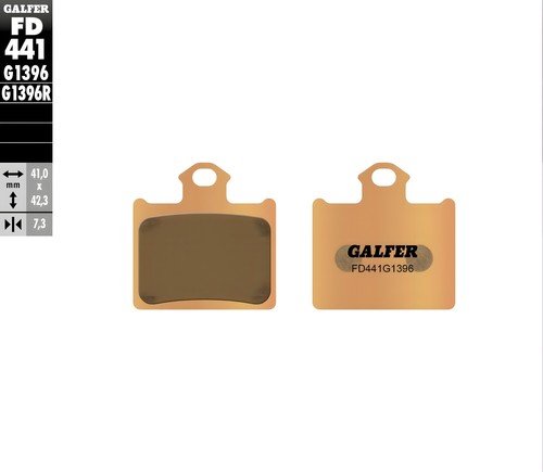 Brake pads galfer fd441g1396 - brake,
