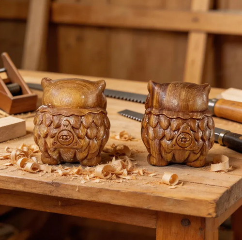 Hand carved wooden - hand-carved,