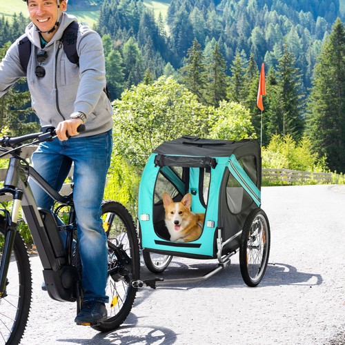 Pawhut pet bicycle trailer - pet,