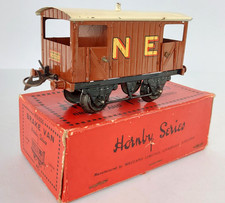 O Gauge HORNBY SERIES  N.E. Goods Brake Van with Large Gold Decals   c1931