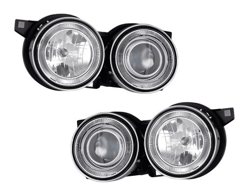 Angel eyes headlight chrome - headlight,
