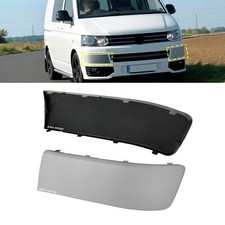 2x Front Bumper Moulding Trim Grey Primed  For VW T5 Transporter Caravelle 10-15