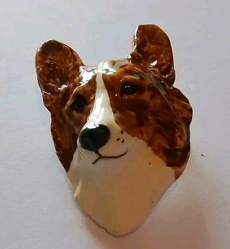 Vintage porcelain dogs head - dogs,