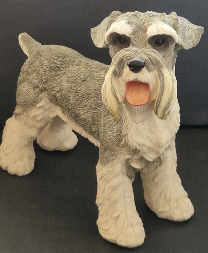 Large schnauzer dog resin - dog,