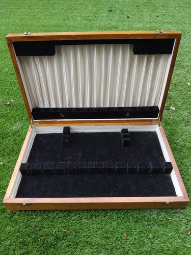 Vintage wooden cutlery canteen - cutlery,
