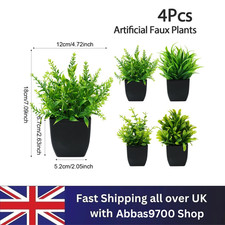 SET OF 4 ARTIFICIAL PLANTS IN
