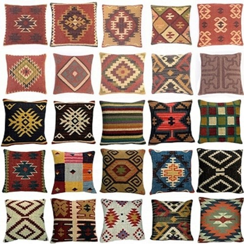 18x18 vintage indian - vintage, cushion