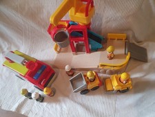 ELC Happyland Construction Site+Fire Engine+Vehicles+Figures