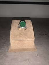 Natural Green Jade Stone Men's