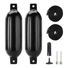 Black inflatable boat ribbed
