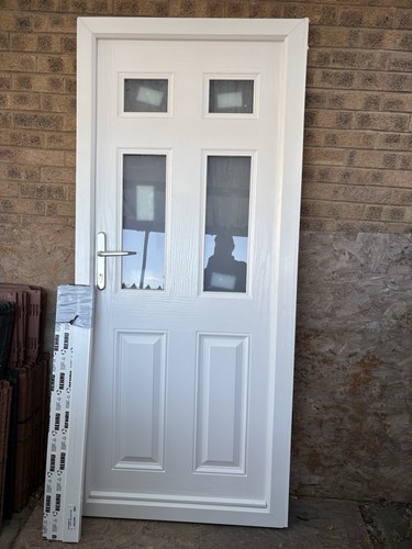White pvc composite door - pvc,