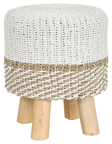 Seagrass rattan stool - rattan, with