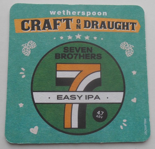 Wetherspoon beermat craft - wetherspoon,