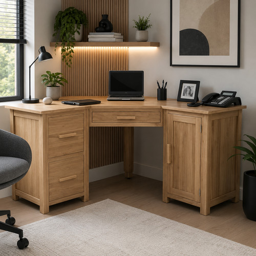 Solid oak opus corner - oak,