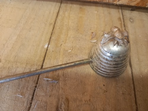 Vintage silver plated bee top - silver,