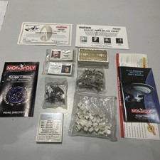 8 x Pewter metal figures - STAR WARS Monopoly + games pieces cards 