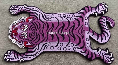 Purple tiger skin rug animal - purple,