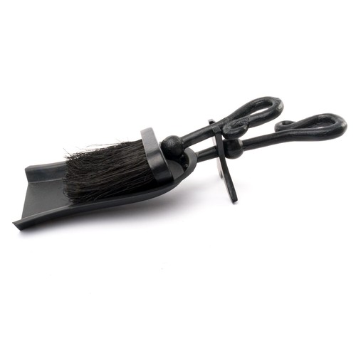 Steel black hearth tidy loop - black,