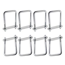 8x U Bolts 20x60x120mm Square