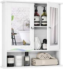 Double Door White Mirror