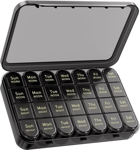 Weekly pill organizer times - 4,