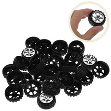  30 Pcs Toy Car Set Cars Small Wheels for Projects Replaceable Tires
