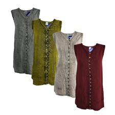 Embroidered Sleeveless Blouse