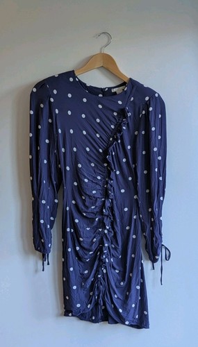 80s style navy mini dress - navy,