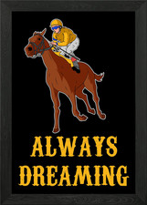 Jockey On His Horse Framed