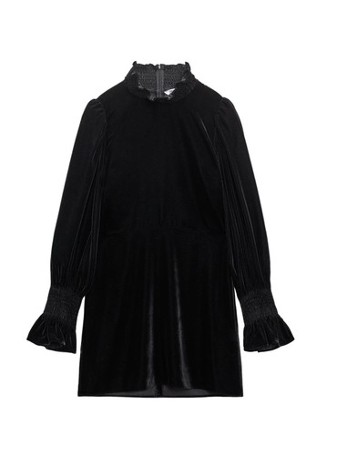 Zara black velvet - zara, neck