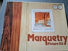 PICTURE  KIT MARQUETRY  WATER LILY  7''X 7'' BEGINNER NEW