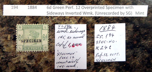 1884 6d specimen sideways - 6d,