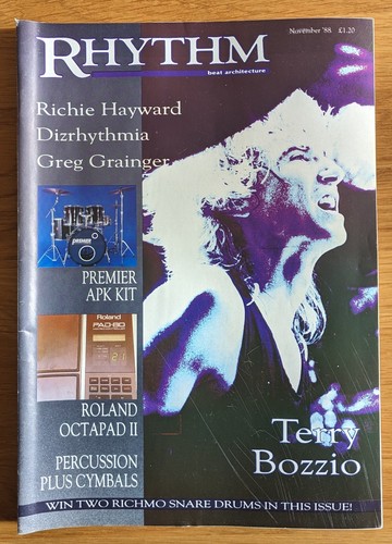 Terry bozzio rhythm magazine - terry,