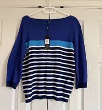 M&Co Ladies Striped Jumper
