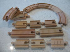 EXTRA TRACK Expansion pack wooden Railway train track ( Fits Brio, ELC, Thomas )