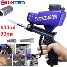 Hand Held Air Sandblasting Gun Sand Blaster Portable Shot Media Blasting 600ML
