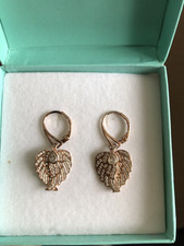 QVC Diamonique 9Ct Rose Gold 925 Silver Earrings Excellent Condition