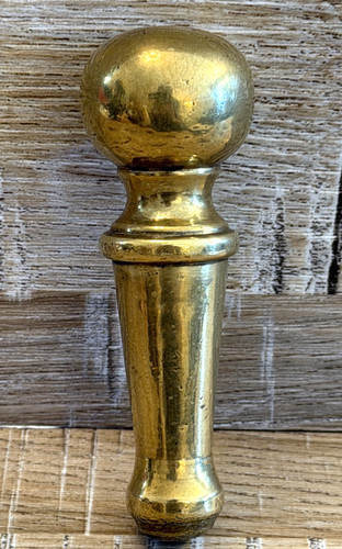Vintage solid brass finial - brass,