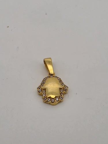 22ct gold hamsa - gold,