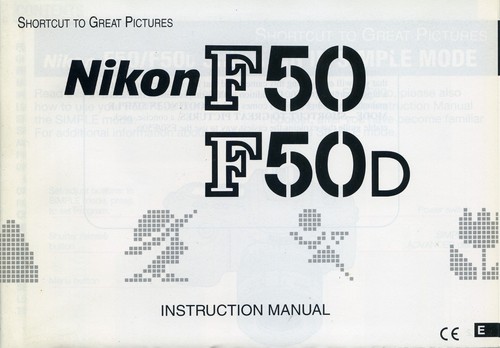 Nikon f50 f50d - -, instruction
