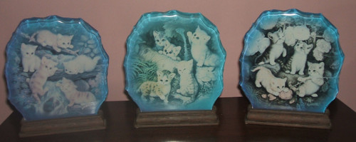Crystal kittens plaques - x,