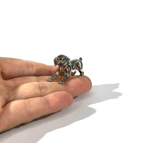 Vintage sterling silver puppy - sterling,