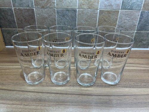Vintage fosters amber pint - fosters,