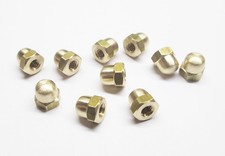 Solid Brass Dome Acorn Nuts - Pack 10 - 2, 4, 5, 6, 8 or 10BA Model engineering