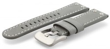 NEW 22mm Genuine TW Steel Grey Suede Leather Watch Strap Band & Buckle - TW76a